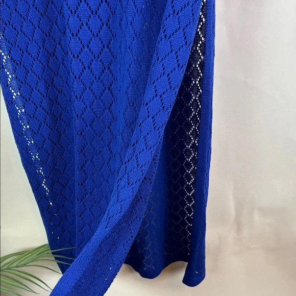 NWT Anthropologie Sunday in Brooklyn Halter Crochet Swim Cover Up Midi Dress L - Picture 11 of 13